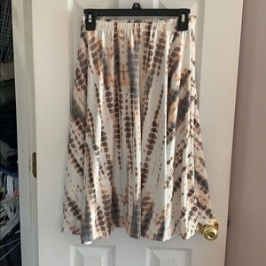 ‼️ 4 for $20 ‼️ Orange and grey tye dye skirt
